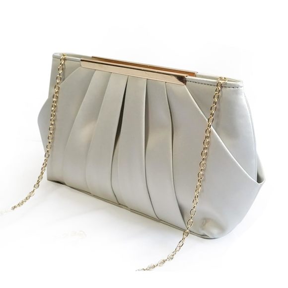 Clutch Purse, Evening Clutches Wedding, Detachable Chain Strap :') - Picture 1 of 7